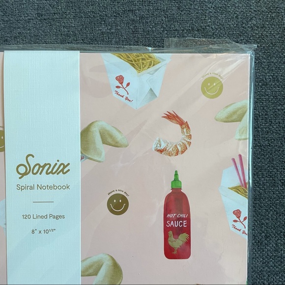 Spiral Notebook - Sriracha and Takeout Design - Picture 3 of 3